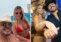 Sertanejo Brenno, do hit "Descer pra BC", faz pedido de casamento surpresa e emociona público em Maringá